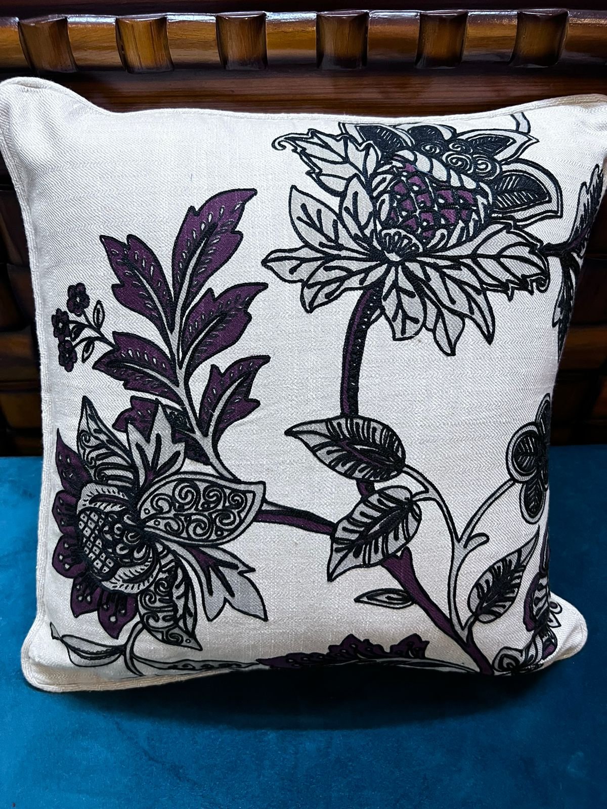 Floral Design Cushion Cover Set